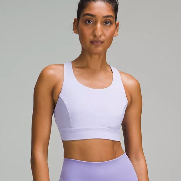 Lululemon Everlux Train Bra *Medium Support, C/D Cup Lilac Smoke Size 6 - Picture 1 of 6